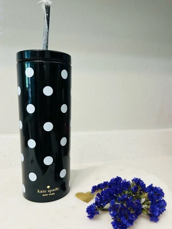 🆕♠️ Kate Spade New York Polka Dot Tumbler Set NWT✨ - Picture 6 of 11